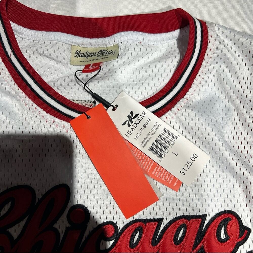 Chicago Bulls Jordan #23 Cement Basketball Jersey (L) - Picture 5 of 6